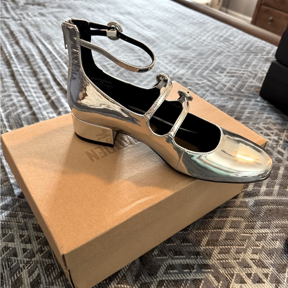 Silver Women's Mary Jane Shoes